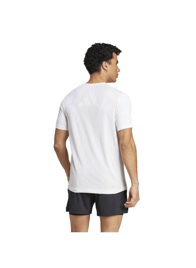 اديداس تيشيرت أيرتشيل أبيض بأكمام قصيرة للرجال - Image 3